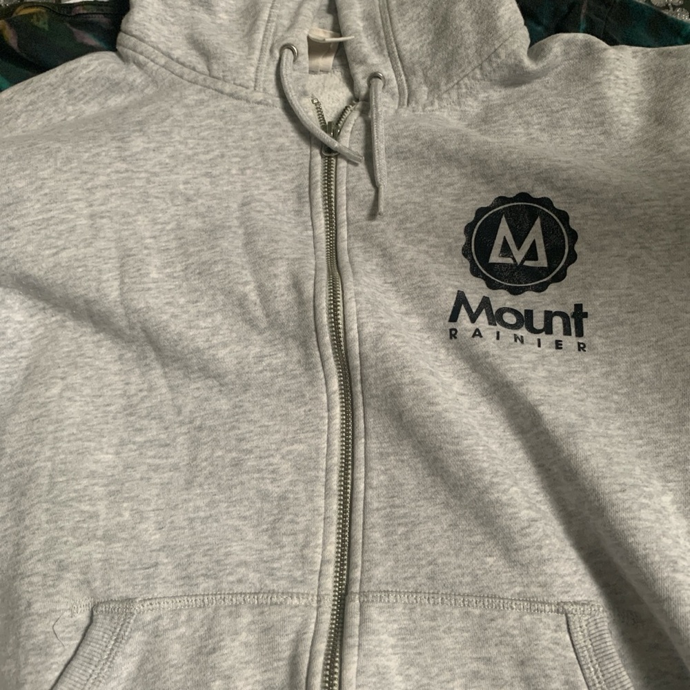 H&M Light Gray Hoodie with Zipper